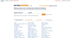 Desktop Screenshot of optioncarriere.com