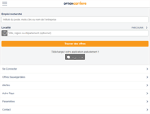 Tablet Screenshot of optioncarriere.com