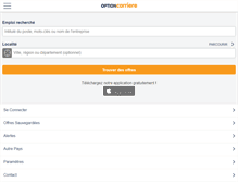 Tablet Screenshot of optioncarriere.tn